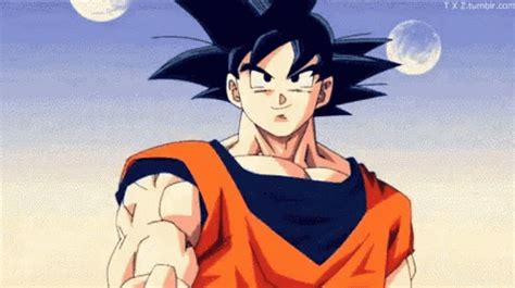 goku thumbs up|cool goku gifs.